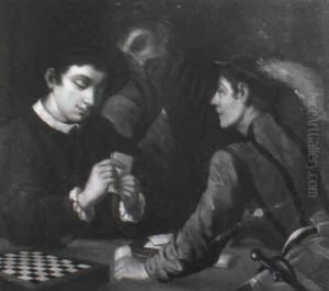 The Card Players by Michaelangelo Merisi Da Caravaggio