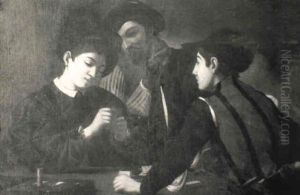 Les Tricheurs by Michaelangelo Merisi Da Caravaggio