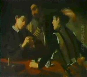 Bari(die Falschspieler) by Michaelangelo Merisi Da Caravaggio
