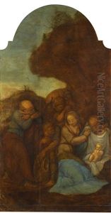 The Adoration Of The Shepherds by Polidoro Da Caravaggio (Caldara)