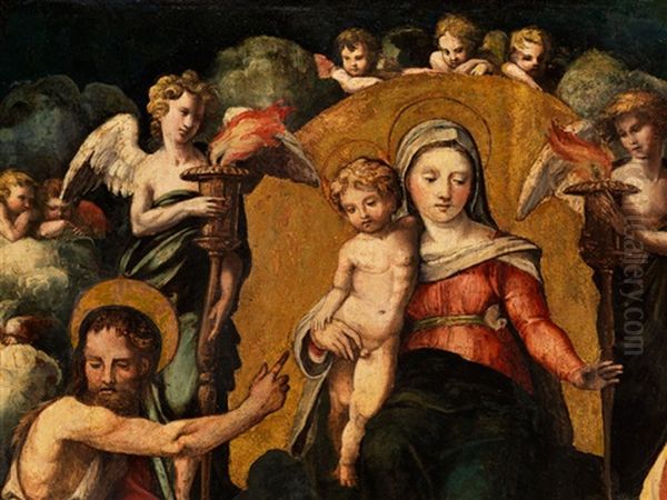 Madonna Mit Kind, Heiligem Johannes Dem Taufer Und Heiliger Katharina - view 1