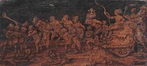 Diana In A Triumphal Chariot, Accompanied By Prisoners And Worshippers, Towed By Putti