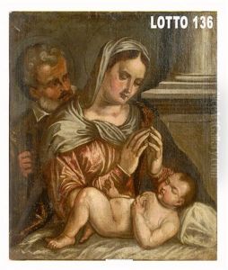Sacra Famiglia by Polidoro Da Caravaggio (Caldara)