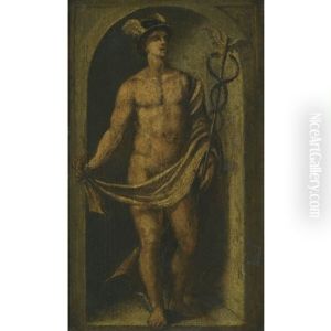 Mercury (+ Jupiter; Pair) by Polidoro Da Caravaggio (Caldara)