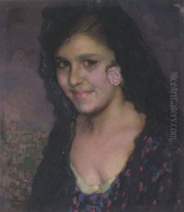 Portrait Einer Spanierin by Ramon Carazo Martinez