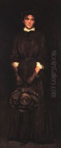 Young Boston Woman With A Hat by Scott Clifton Carbee