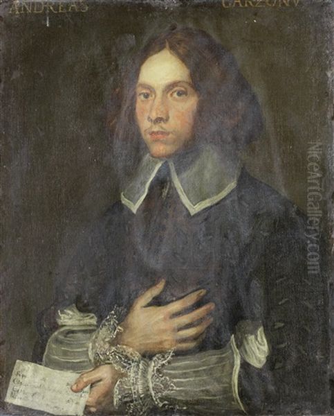Portrait Of A Gentleman, Half-length, In A Brown Coat With White Cuffs And Collar, Holding A Letter - view 1
