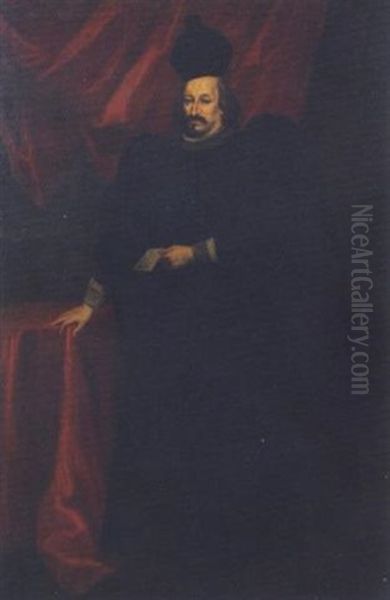 Ritratto Di Giovanni Battista Grimaldi In Abito Di Magistrato Della Repubblica Di Genova, Presso Un Tavolo - view 1