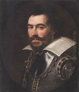 Portrait Of A Gentleman In A Gorget And White Collar