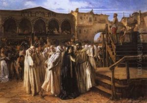Margherita Pusterla S'incammina Al Patibolo by Filippo Carcano