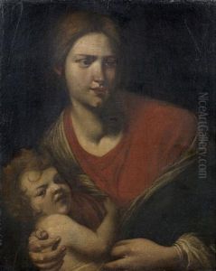 Mere Et Son Enfant by Lodovico Cardi Cigoli
