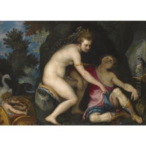 Venus And Adonis by Lodovico Cardi Cigoli