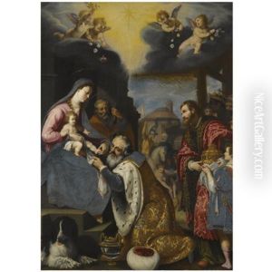 The Adoration Of The Magi by Lodovico Cardi Cigoli