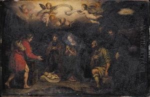 The Adoration Of The Shepherds by Lodovico Cardi Cigoli