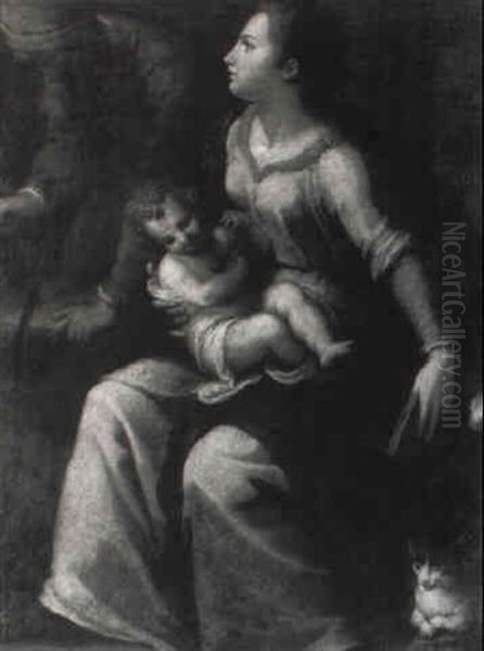 Holy Family With A Cat - view 1