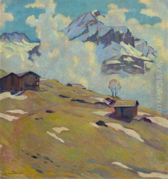 Foggy Mountains In The Bernese Oberland - view 1