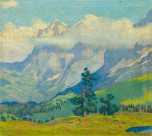 Engadine Mountain Landscape by Emil Cardinaux