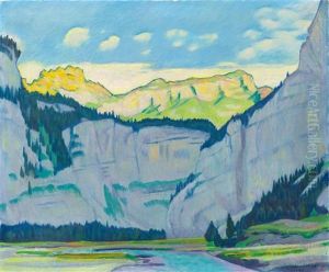 Swiss Mountain Landscape by Emil Cardinaux