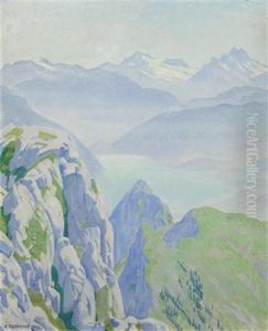 Ausblick Vom Stockhorn by Emil Cardinaux