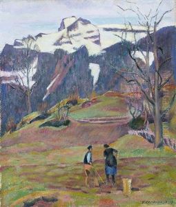 Fruhling In Den Bergen by Emil Cardinaux