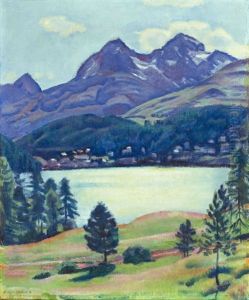 Blick Vom Hotel Waldhaus Auf St. Moritz Bad (view From Hotel Waldhaus To St. Moritz Bad)