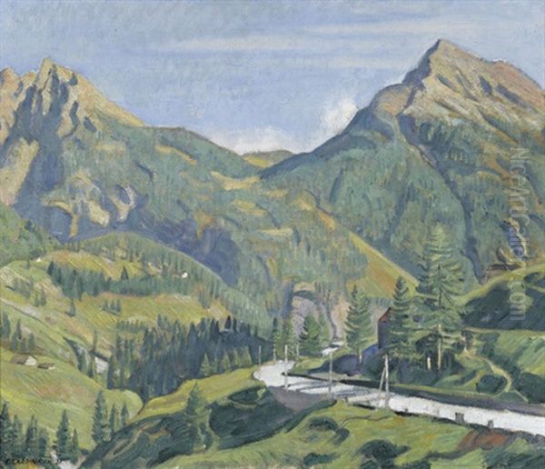 Die Simplon-passstrasse Im Sommer - view 1