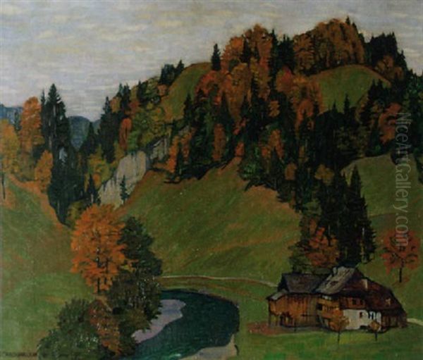 Gehoft In Herbstlandschaft - view 1