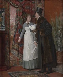 The Bouquet Of The Admirer by Charles Leon Cardon