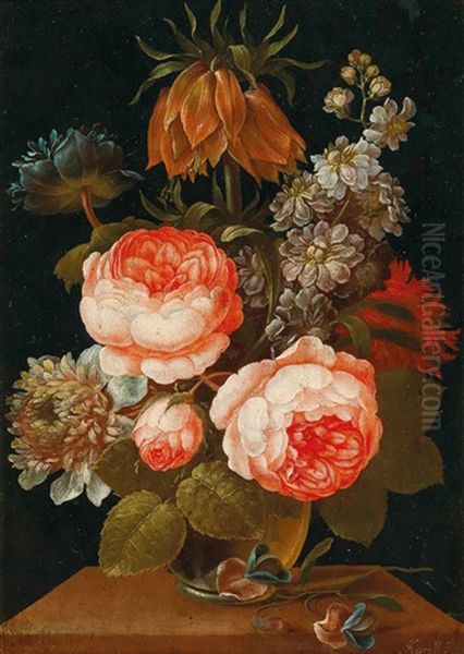 A Pair Of Flower Still Lifes - view 1