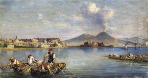 Veduta Di Napoli by Consalvo Carelli