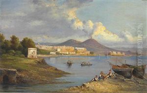 Veduta Di Napoli by Consalvo Carelli