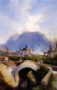 Capri Ponte Di Tiberio by Consalvo Carelli