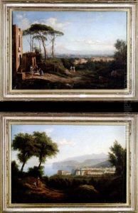 Blick Auf Den Golf Von Neapel by Consalvo Carelli