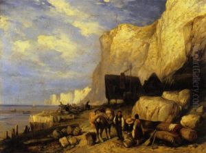 Vita Costiera A Dover, 1844 by Consalvo Carelli