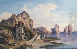 I Faraglioni A Capri by Consalvo Carelli
