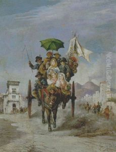 Napoli, Ritorno Dalla Festa by Consalvo Carelli
