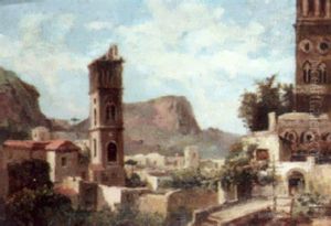 A View Of Ravello by Consalvo Carelli