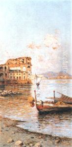 Napoli, Da Palazzo Donn'anna by Consalvo Carelli