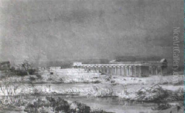 Paysage Antique A La Riviere - view 1