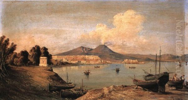Fishing Boats Off The Coast, Naples - view 1