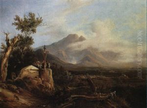 Suditalienische Gebirgslandschaft by Consalvo Carelli