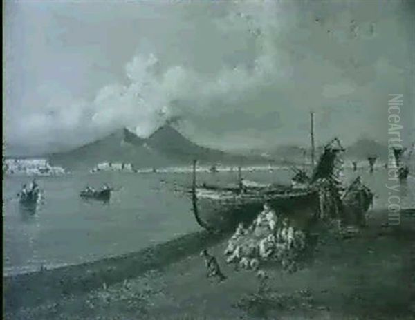 Beached Fishing Vessels, Bay Of Naples - view 1