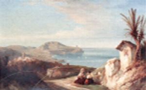 Two Women By The Sea Shore Two Women By The Sea Shore