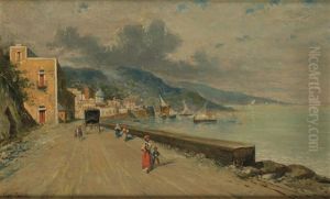 Amalfi, Near Naples by Giuseppe Carelli