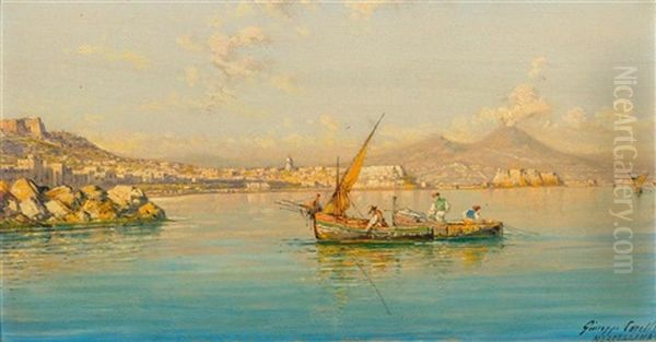 View Of The Bay Of Naples With View Of Mergellina In The Background - view 1