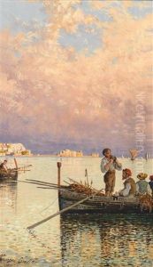 Fischer In Neapel by Giuseppe Carelli