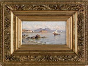 Coastal Scenes (pair) by Giuseppe Carelli
