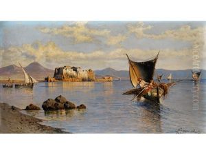 Ansicht Der Bucht Von Neapel Mit Dem Palazzo Donn'anna thumbnail