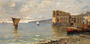 In Der Bucht Von Neapel by Giuseppe Carelli