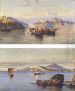 Pulling In The Nets, Sorrento by Giuseppe Carelli